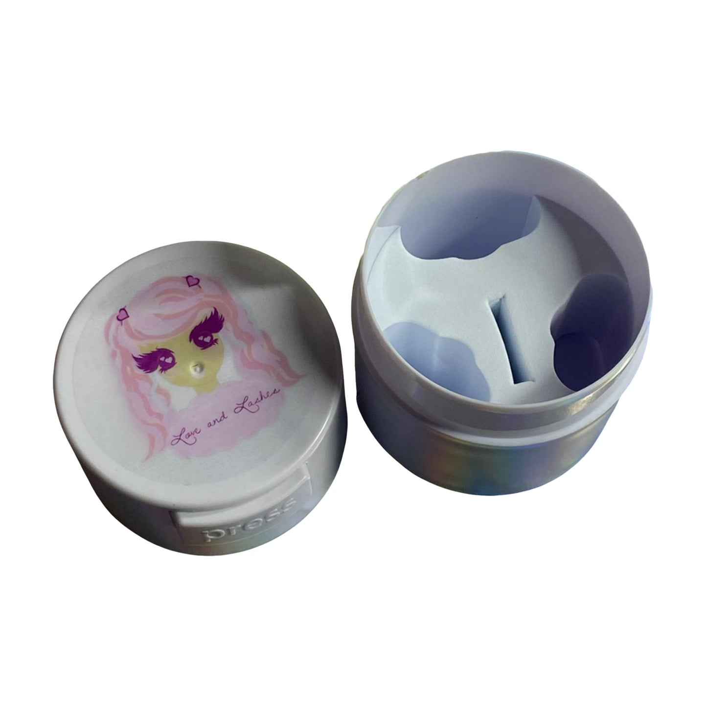 Adhesive storage container vacuum sealed