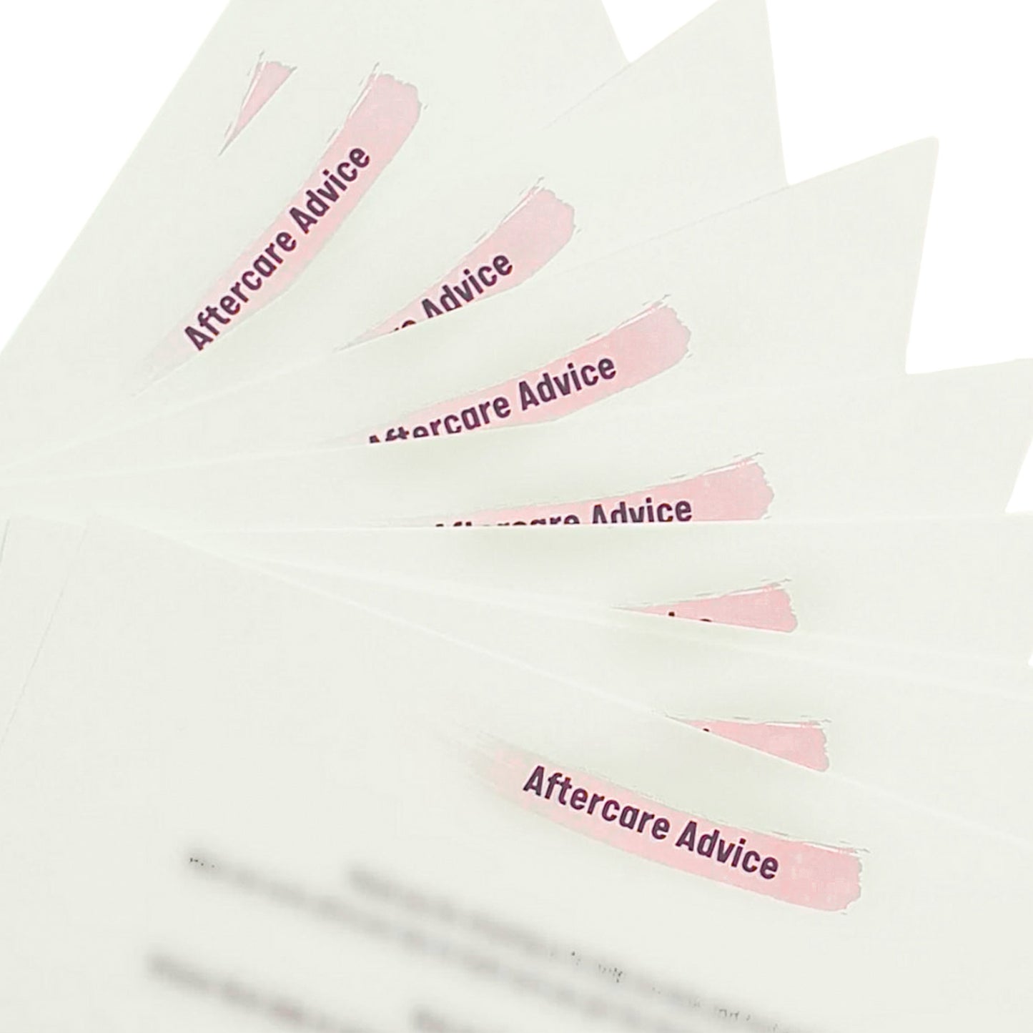 Eyelash Extension Aftercare Cards