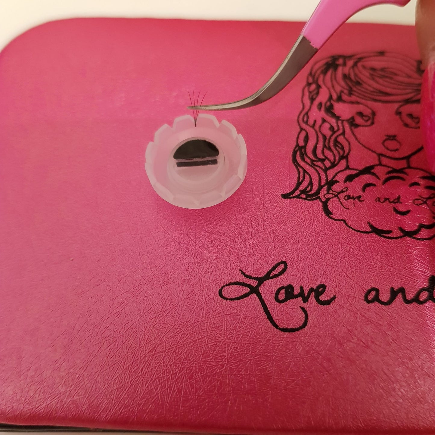 Glue Cups. Get to the point. Dual use for perfect fan bases and adhesive holder.